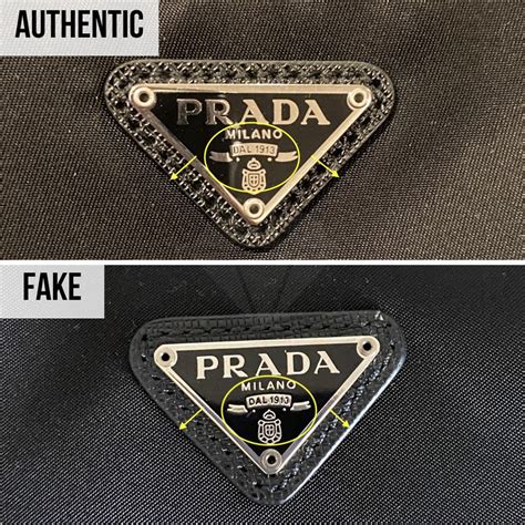 fake prada clothing label|prada logo for sale.